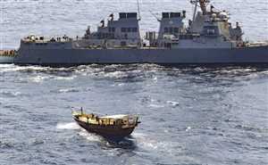 البحرية الأمريكية تضبط مخبأ للأسلحة المهربة لليمن