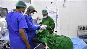 تدشين مخيم طبي جراحي مجاني بمستشفى الوحدة في مأرب مأرب