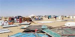 الوحدة التنفيذية لادارة مخيمات النازحين بمارب:100ألف شخص نزحوا حديثا جراء تصعيد الحوثي للقتال جنوب المحافظة.