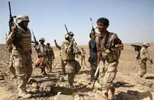 قوات الجيش تتصدى لهجمات المليشيا وتسقط طائرة مسيرة حوثية.