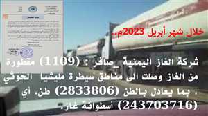 مليشيا الحوثي تحتجز مقطورات الغاز وشركة الغاز تصدر بيان.