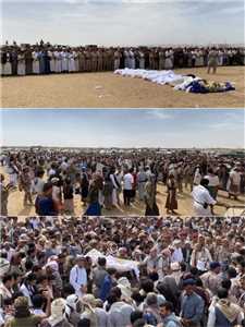 تشييع مهيب ل9 من جثامين شهداء الجيش بعد عام من احتجاز مليشيا الحوثي لها