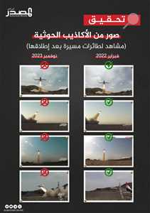 تحقيق يكشف استخدام الحوثيين لقطات ارشيفية قديمة لإطلاق صواريخ وطائرات على السعودية والإمارات في إعلانهم قصف إسرائيل