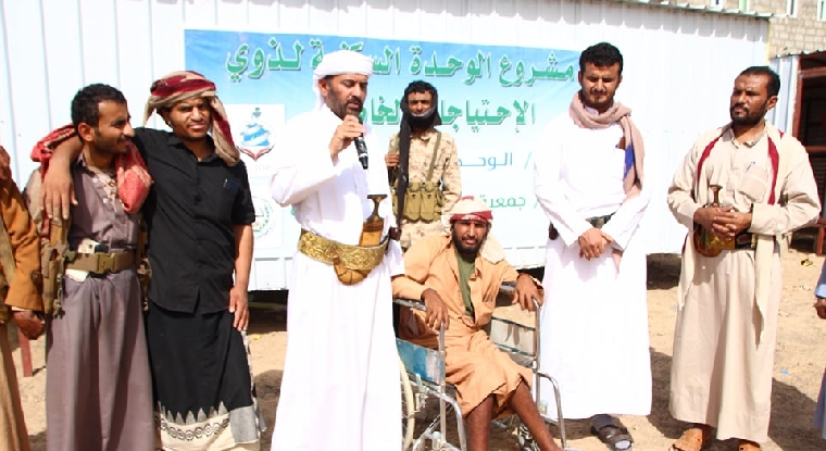 مأرب: تدشين مشروع الوحدات السكنية للأسر النازحة من مجزر