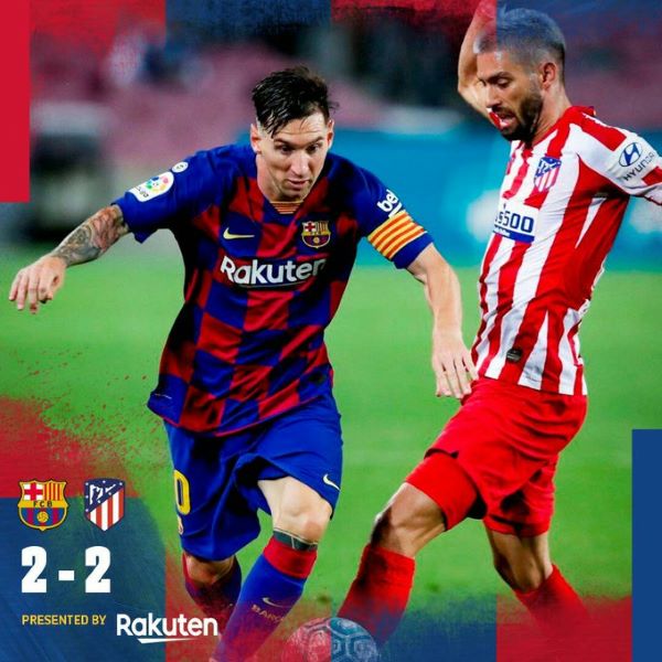  مهمة برشلونة تتعقد في المنافسة على اللقب بعد التعادل مع أتليتكو مدريد