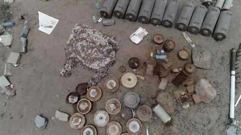 شبوة: تفكيك حقل ألغام كانت قد زرعته مليشيا الحوثي في عسيلان