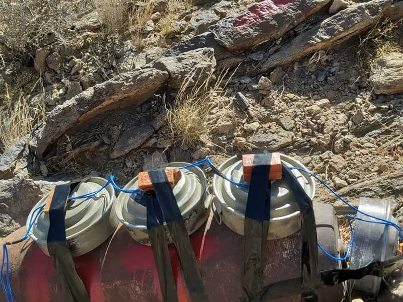 البرنامج اليمني للتعامل مع الألغام يدمر قنابل طيران في شبوة