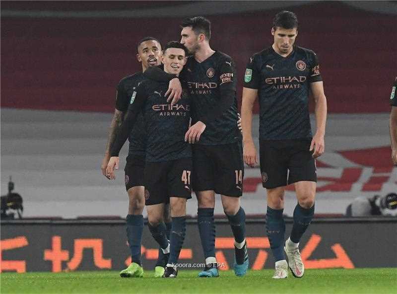 مانشستر سيتي يضرب آرسنال برباعية ويتأهل لنصف نهائي كأس الرابطة