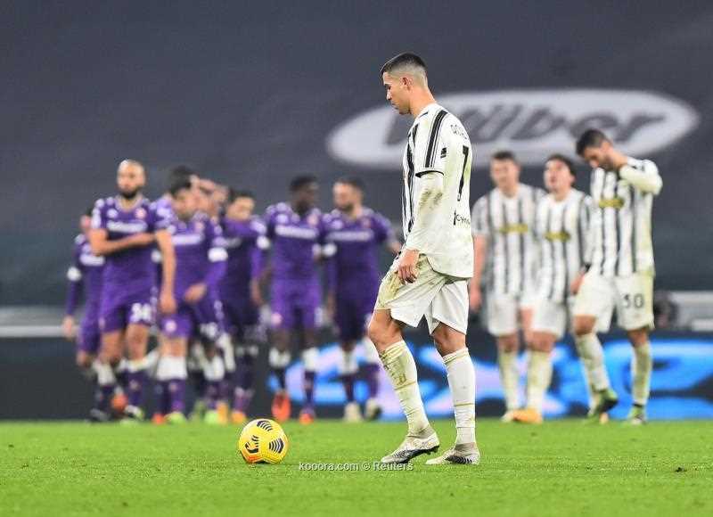 الكالتشيو: يوفنتوس يودع العام 2020 بخسارة ثقيلة امام فيورنتينا