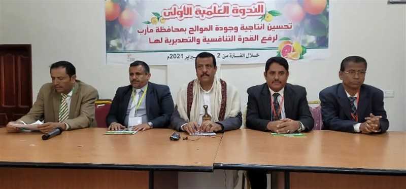 انطلاق أول ندوة علمية حول زراعة الموالح وتحسين إنتاجها بمارب