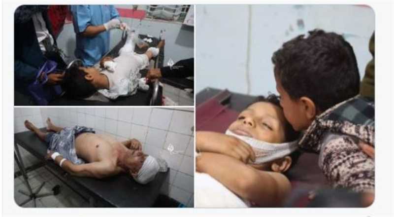 استشهاد طفل وإصابة 4 آخرين بقصف حوثي على حي سكني في تعز