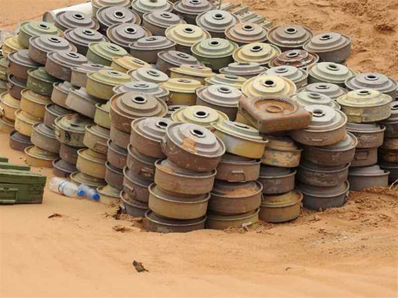 انتزاع 163 لغماً زرعتها مليشيا الحوثي في مناطق متفرقة شمال الجوف