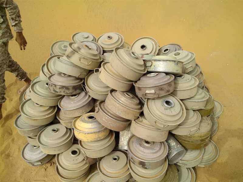 الفرق الهندسية التابعة للجيش الوطني تنجح في تفكيك شبكة ألغام حوثية شمال الجوف