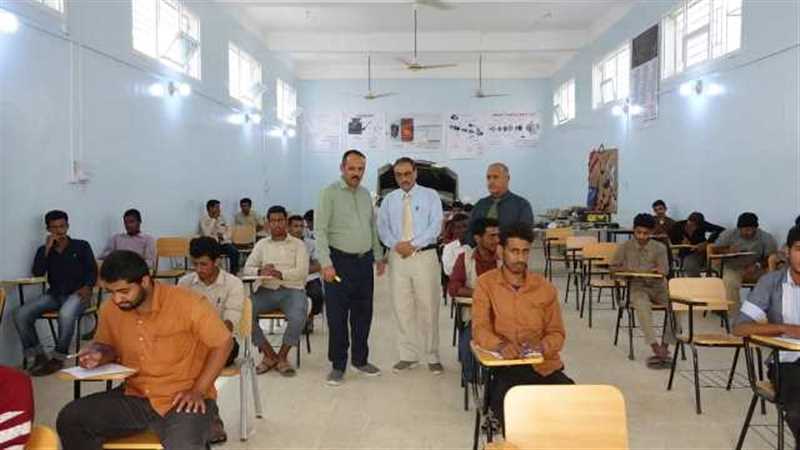 تدشن الامتحانات النهائية بالمعهد التقني والصناعي بمحافظة شبوة