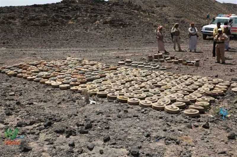 انتزاع أكثر من 1400 لغمًا حوثياً خلال أسبوع