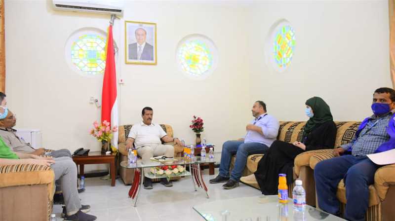 الوكيل مفتاح يبحث مع الهجرة الدولية تدخلاتها الانسانية في مأرب