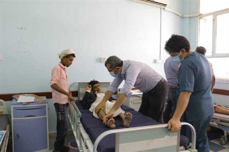 بعثة طبية مصرية تبدأ مخيما طبيا لجرحى الجيش بمأرب