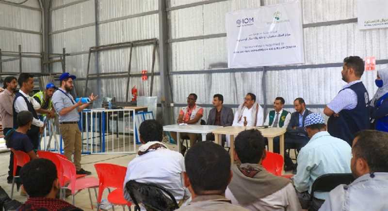 بتمويل من مركز الملك سلمان افتتاح مشاريع مدرة للدخل بمخيم الجفينة للنازحين بمأرب