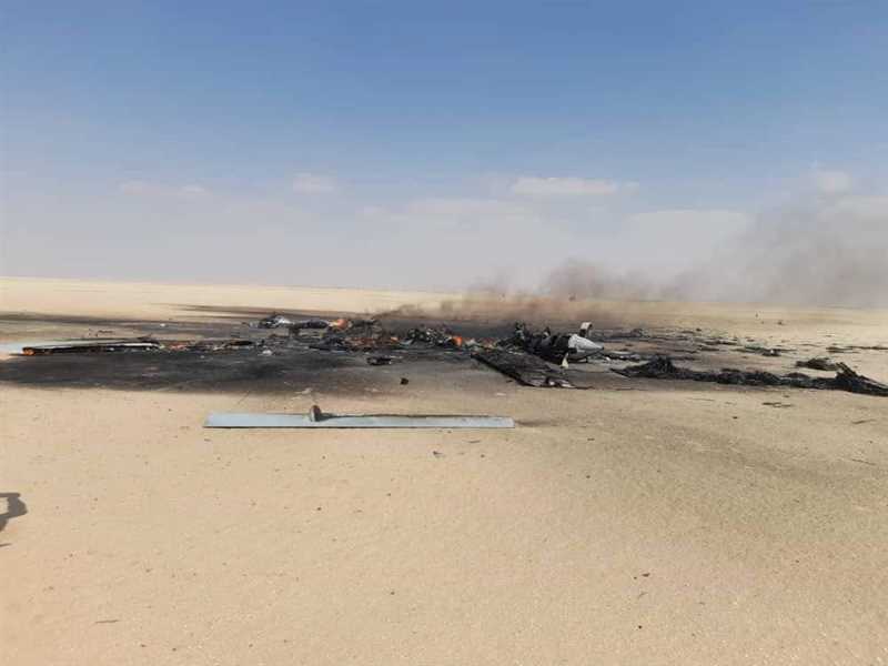 الجوف.. سقوط طائرة مسيرة حوثية شرقي الحزم.