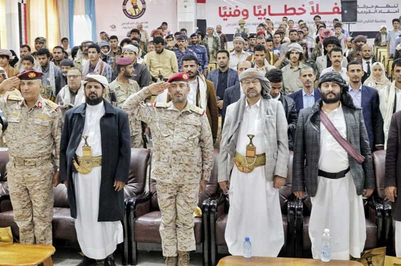 الفريق بن عزيز  خلال الاحتفاء بالذكرى ال75 لثورة الدستور..رصاصة القردعي كانت شرارة الثورة التي تكللت بانتصار ثورة26سبتمبر.