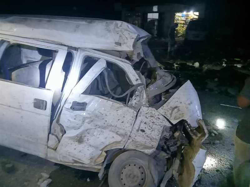 مقتل وإصابة ثمانية أشخاص  بانفجار محطة غاز  بأبين.