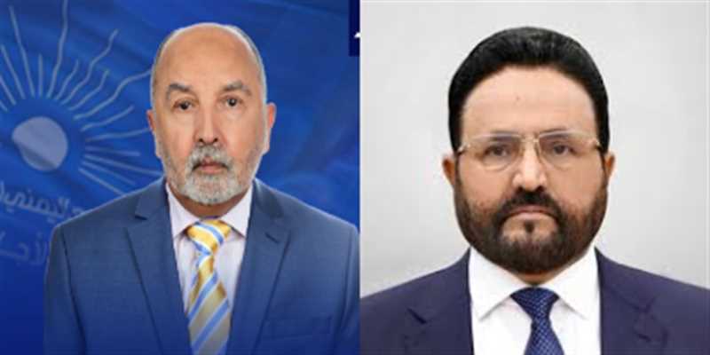 عضو مجلس القيادة العرادة يزور رئيس حزب الإصلاح للاطمئنان على صحته.