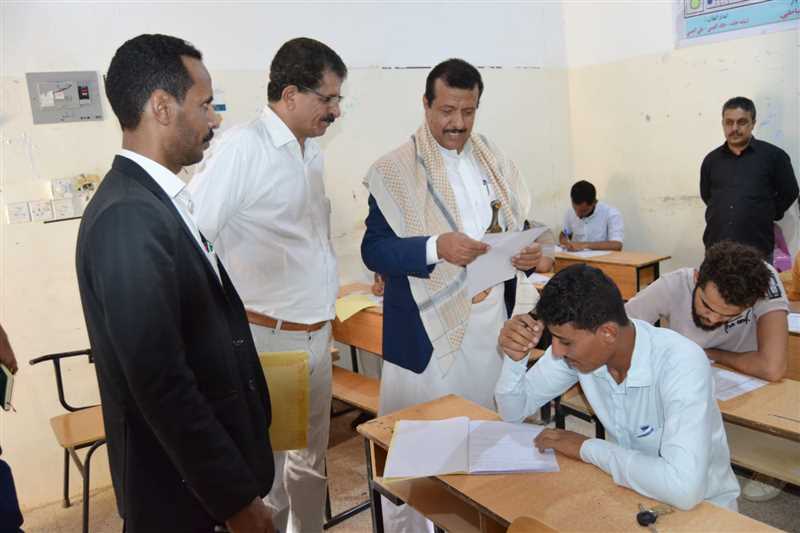 تدشين الاختبارات الوزارية لطلاب المعهد المهني الصناعي بمأرب.